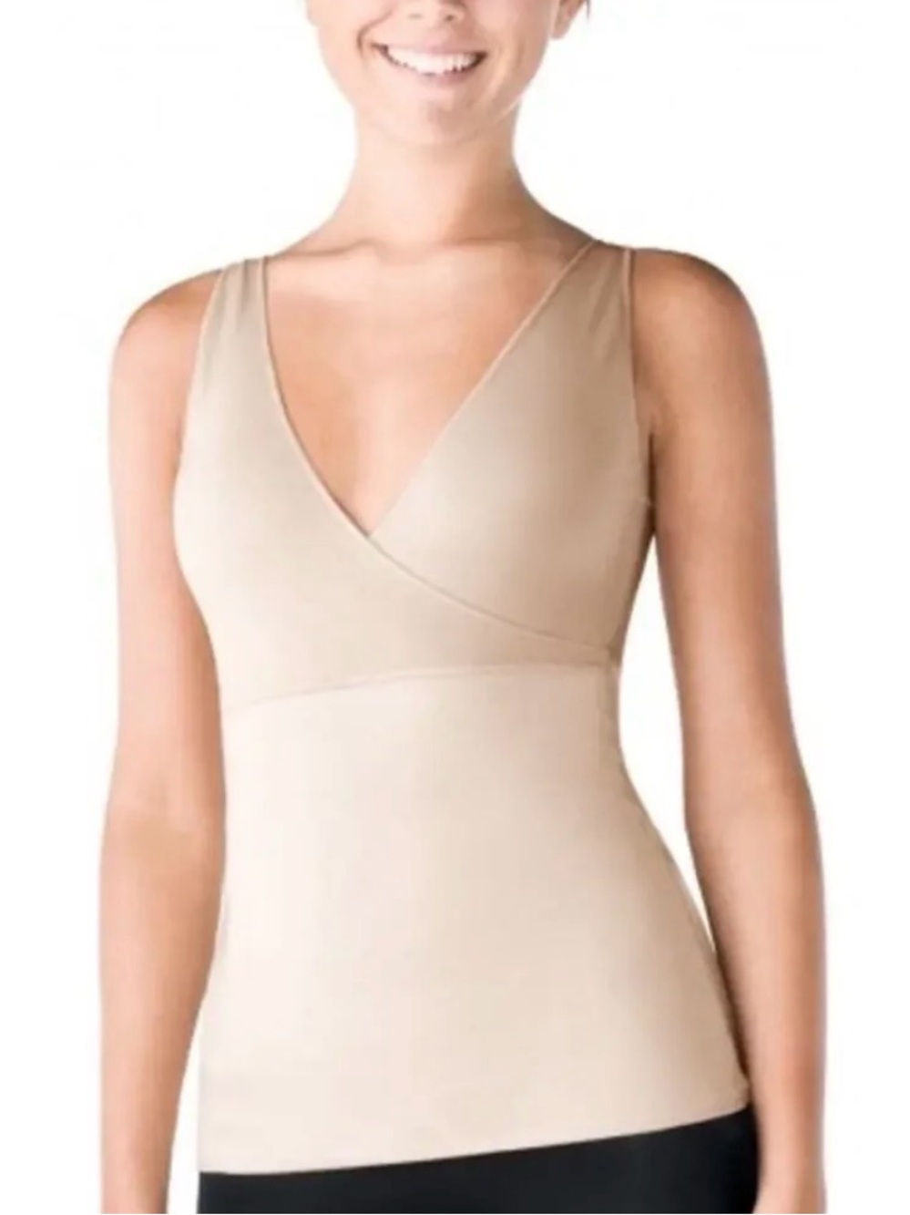 SPANX Beige V-Neck Shaping Tank Top like new size M